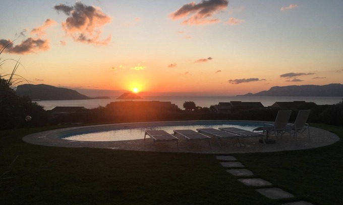 Golfo Aranci Villa | Villa Madre, detached villa with private pool and spectacular sea views