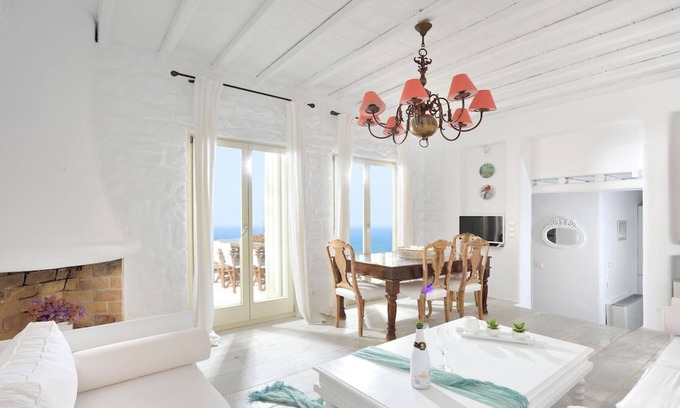 Ftelia Villa | Villa Megista Blue, Grand shared pool, Garden
