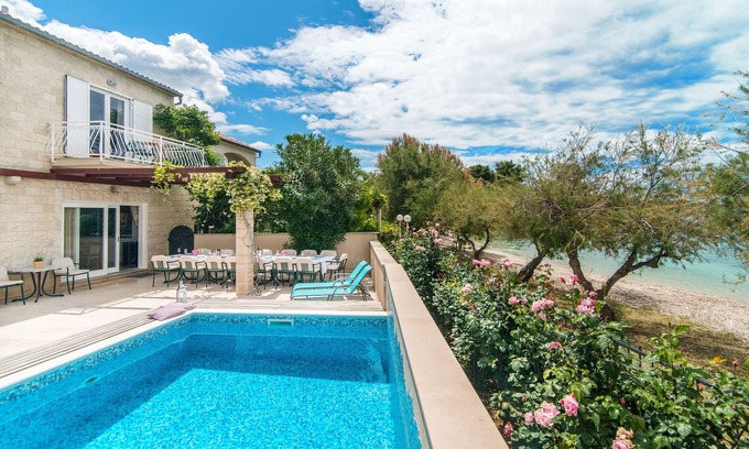 Mirce Villa | Villa Mirca direct on a beach - Sea view from your bed! Rented by local host