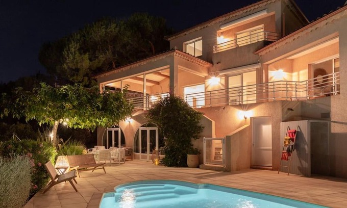 Albitreccia Villa | Villa Montobello - Piscine chauffée et vue mer