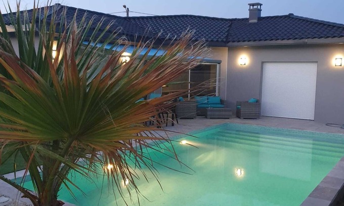 Pomerols House | Villa Neuve Proche de Marseillan Avec Piscine Chauffée