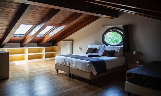 Longiano Bed & Breakfast | Villa Paola double bedroom in the attic