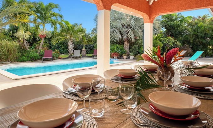 Saint-Francois Villa | Villa Passion, consisting of two villas with private pool and beautiful wooded