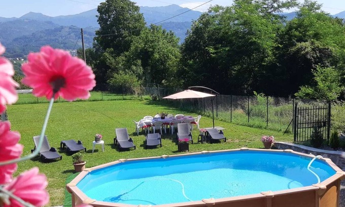 Gallicano Villa | Villa Private pool, mountain views