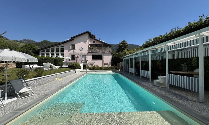 Beverino Villa | VILLA RIVIERA, Luxury Retreat with Large Pool, Tennis, Soccer field, near 5Terre