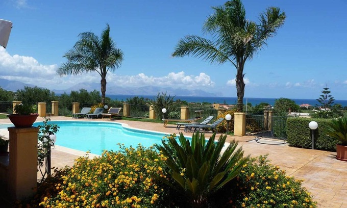 Trappeto Villa | Villa San Cataldo, Terrasini Sicily with private swimming pool and sea view