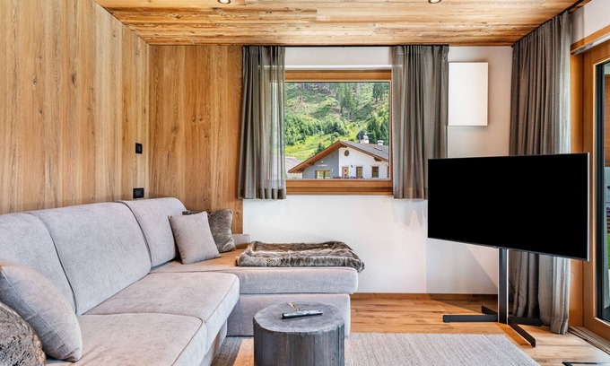Selva di Val Gardena Apartment | Villa Sofia Apartment 'S' with Mountain View, Private Terrace and Wi-Fi