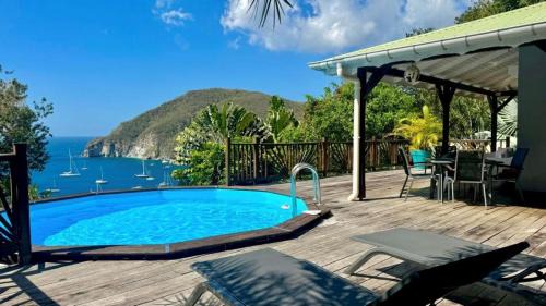 Deshaies Villa | Villa VUE SUR MER tout confort avec piscine, proche plages - Deshaies centre