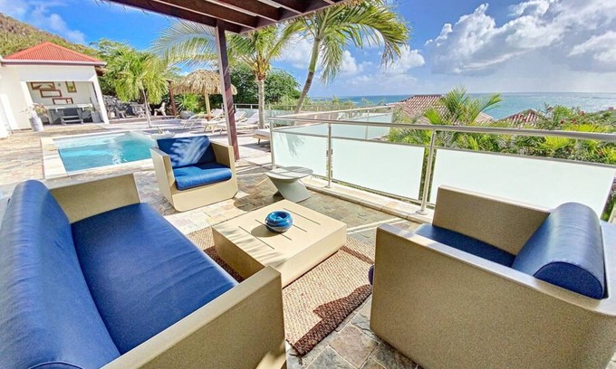 Cul de Sac Villa | Villa Zen, luxury and confort, private pool and sea view