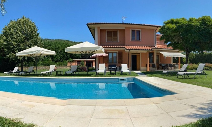 Loro Ciuffenna Villa | Villino Blu private villa for relaxation in Tuscany 10+2 sllepsBig house