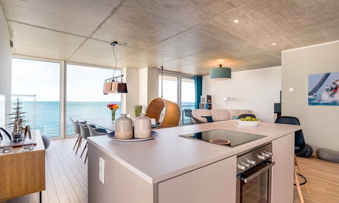 Kappeln Apartment | Vision: Luxurious apartment with wood-burning stove, Finnish sauna and Baltic Sea view