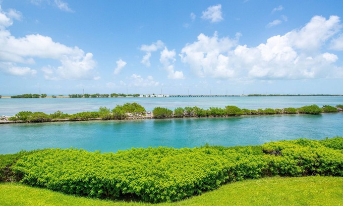Marathon House | Water View Keys Retreat: Waterfront Villa on Duck Key, Enchanting Open Water Views, Multiple Decks