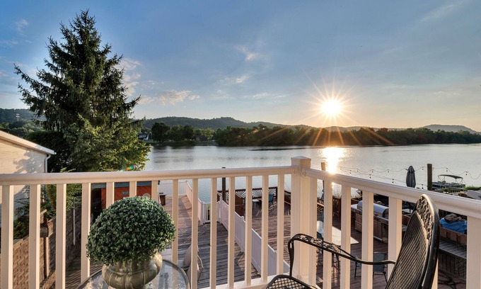 Bancroft Condo | Waterfront condo with large decks and a dock for summer fun centrally located.