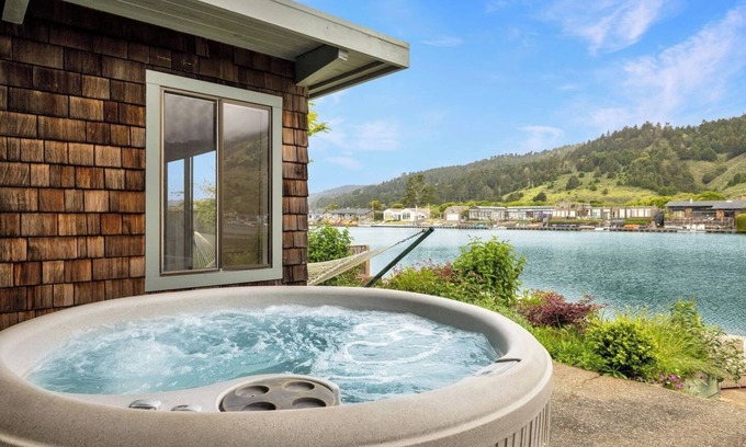 Stinson Beach House | Waterfront home w/dock & hot tub