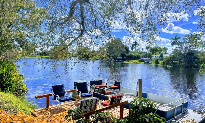Palm Springs House | Waterfront Retreat, Large Pool, Hot Tub, Family-Friendly & Near Beach