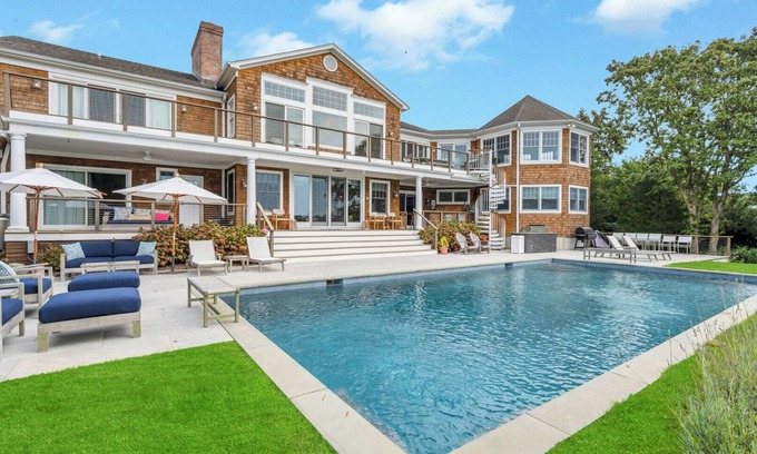 Shinnecock Hills House | Waterfront Southampton Estate with Pool, Tennis Court & Resort-Style Living