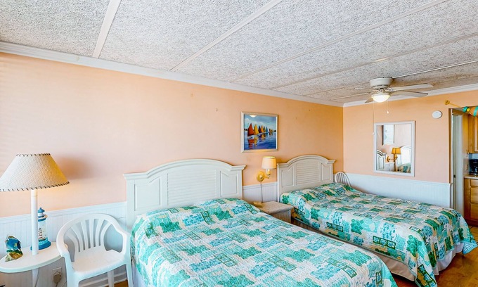 Atlantic Beach Condo | Waterfront suite with pool, beach access, Wifi & balcony