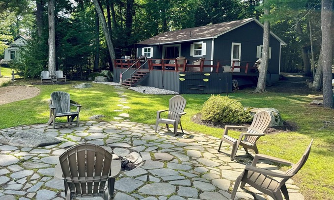 Moultonborough Cottage | Waterfront Winnipesaukee 3 BR/2 BA Cottage with Private Dock and Sandy Beach