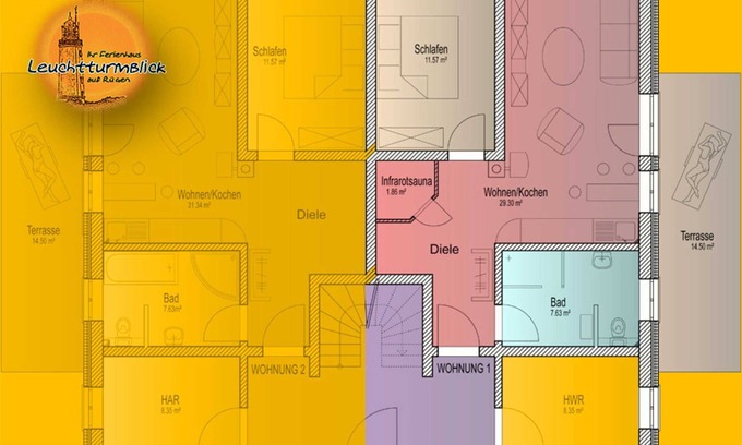 Dranske Apartment | WE1 - Ferienhaus Leuchtturmblick