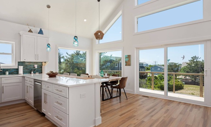 South Nags Head House | Welcome to Turquoise,- a new mod luxury home Oceanside