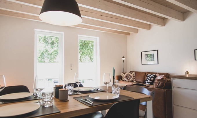 Upleward Apartment | Wellness für die Seele in der Schönen Fewo Geertje im Gulfhof Boomgaarden mit Traumhaften Obstgarten