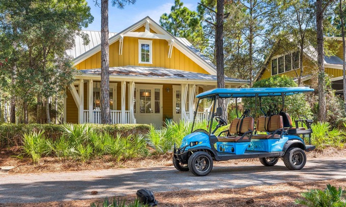 Forest District House | Where every day feels swimsuit-worthy at Bikini Bottom/Gulf Front Beach Club/Golf Cart/4 Bikes