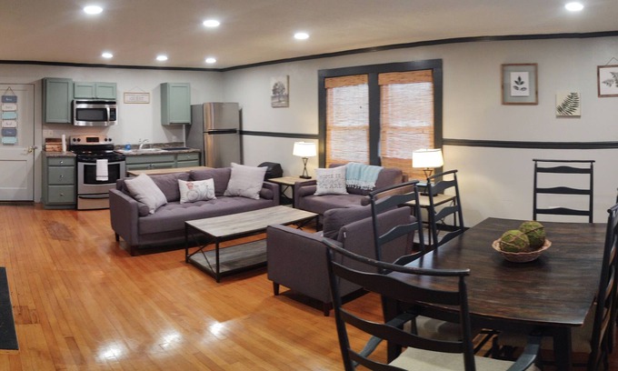 Brevard House | "White Squirrels Townhouse" Lower Level, Step out to Main Street