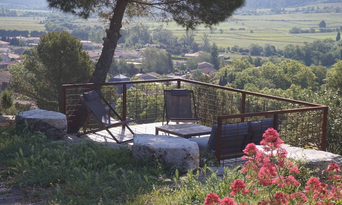 Montlaur House | Windmill with swimming pool, set in a unique site in the heart of the Corbières.