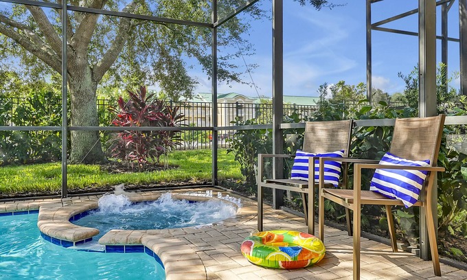 Windsor Hills House | Windsor Hills Tasteful Themed Home w/Heated Pool/Spa ~ 3 Miles to Disney World!