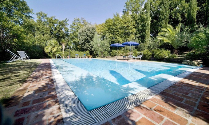 Montopoli in Val d'Arno Villa | Wonderful private villa for 5 guests with WIFI, A/C, private pool, TV, patio and panoramic view