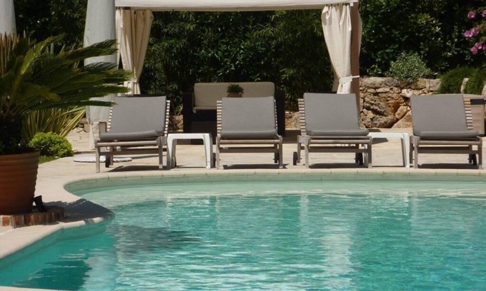 Le Collet Villa | Wonderful family house with sun-warmed paving for sunbathing and swimming.