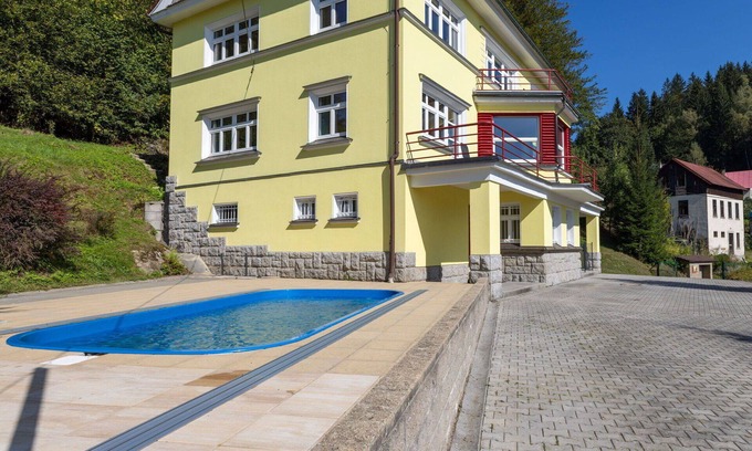 Albrechtice v Jizerskych horach Villa | Wonderful private villa for 24 guests with WIFI, private pool, TV and terrace