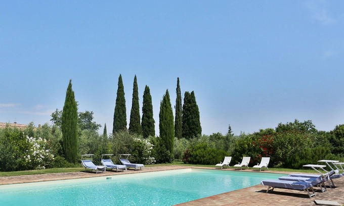 Argiano Villa | Wonderful private villa for 10 guests with A/C, WIFI, private pool, TV and patio