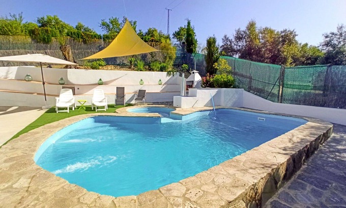 Cabra Villa | Wonderful private villa with WIFI, A/C, hot tub, private pool, TV, terrace and pets allowed