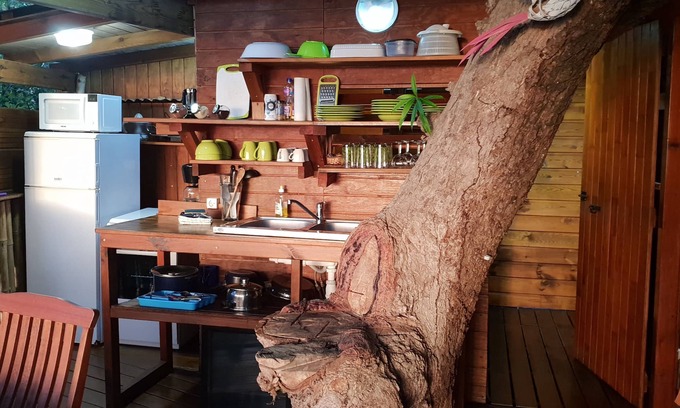 Deshaies Ski Chalet | Wooden house in a mango tree with exceptional view of the caribbean