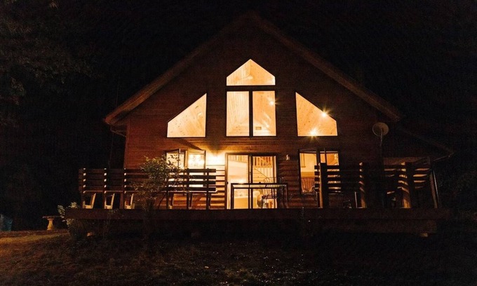 Finlayson Ski Chalet | Woodland Wonderland: 40 acres, a Home, a Cabin, & a Pond