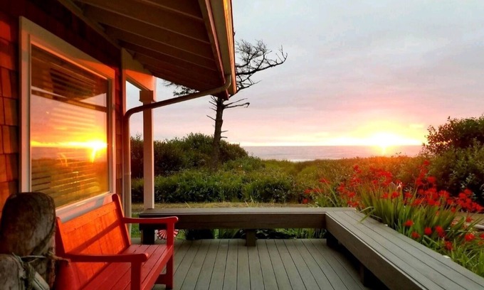 Yachats House | Yachats Oceanview Home With Sandy Beach Access