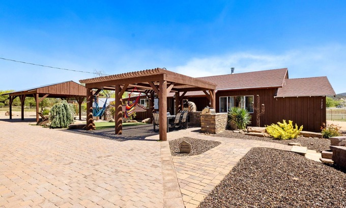 Williamson House | Zebra Ranch Vacation Rental | 3-BR House Amazing Animal Experience, Prescott | Mtn View Trails Spa BBQ