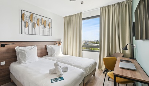 Comfort studio, 2 single beds