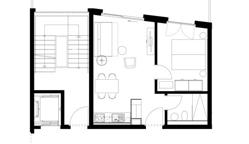 Lifestyle 1 bedroom apartment with balcony