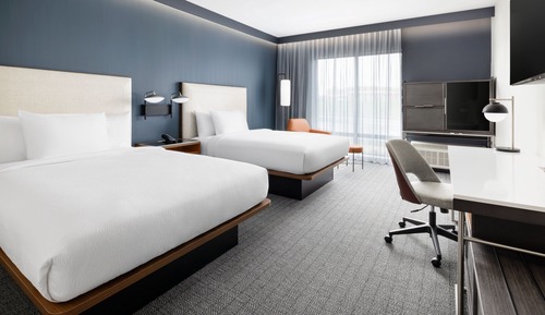 Standard Room, 2 Queen Beds, Non Smoking (Mobility Accessible, Roll-in Shower)