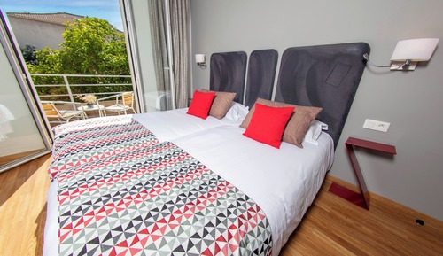 Petite chambre twin économique avec balcon