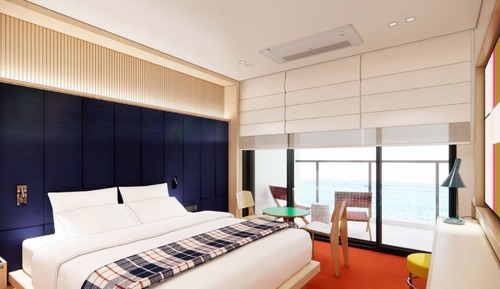 Oceanview deluxe queen terrace