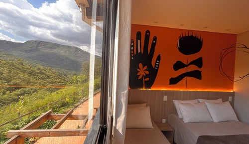 Suíte Triplo Calcita Laranja