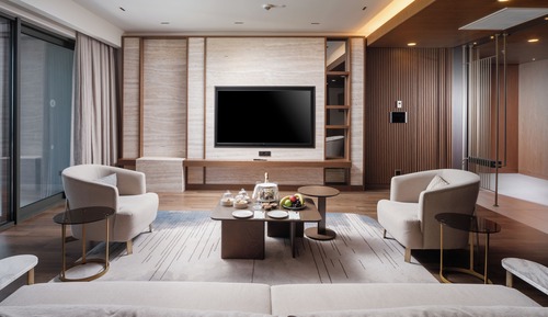 Presidential Suite with 3 Bedrooms & Private Pool Sea View 3+1 Room (Community Zone)