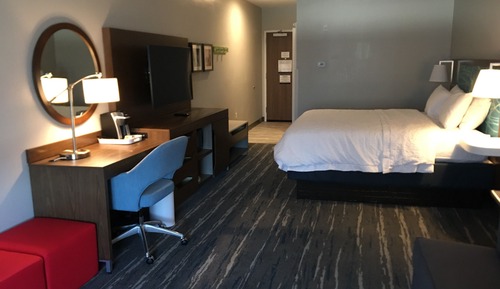 Room, 1 King Bed with Sofa bed, Refrigerator & Microwave