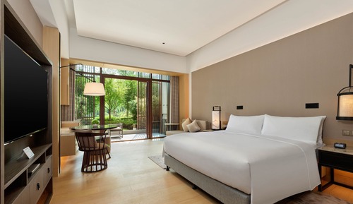 Deluxe Room, 1 King Bed, Courtyard Area