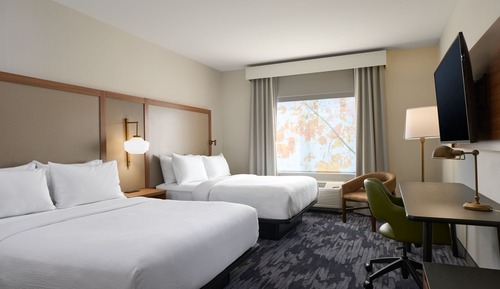 Standard Room, 2 Queen Beds, Non Smoking (Mobility Accessible, Roll-in Shower)