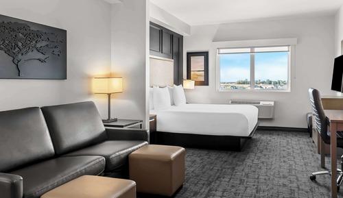 Suite, 1 King Bed, Non Smoking, Refrigerator & Microwave (Shower Only;with Sofabed)