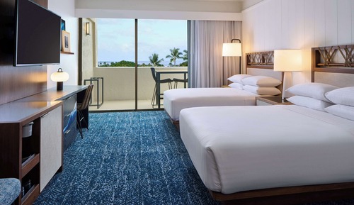 Club Room, 2 Double Beds, Ocean View